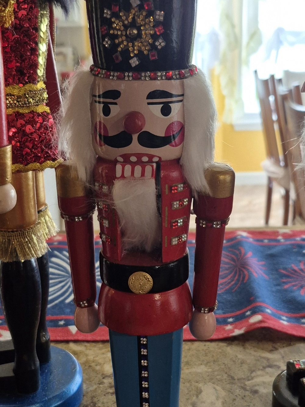 Festive Red Nutcracker Soldier Holiday Décor